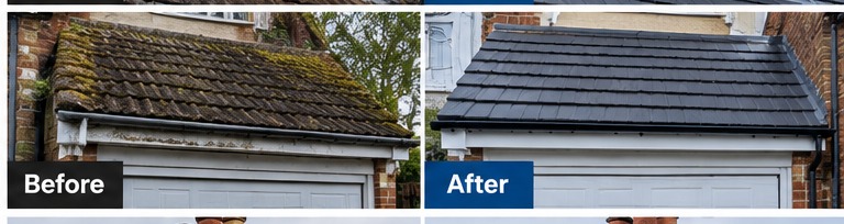 Illustrative before and after roofing example 6