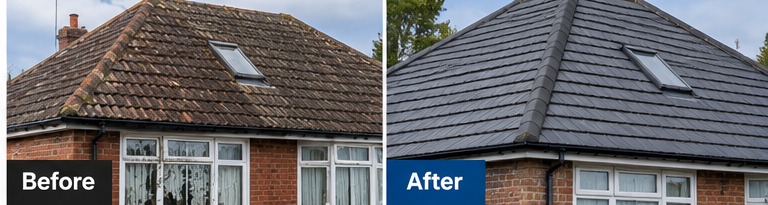 Illustrative before and after roofing example 10
